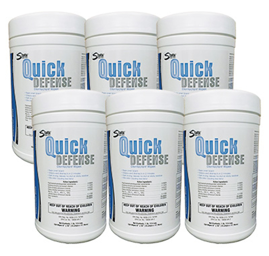 Quick Defense Disinfectant Wipes CS6